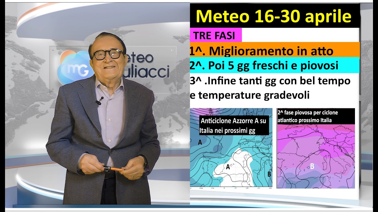 Meteo 16-30 aprile. Pi&ugrave; sole che piogge