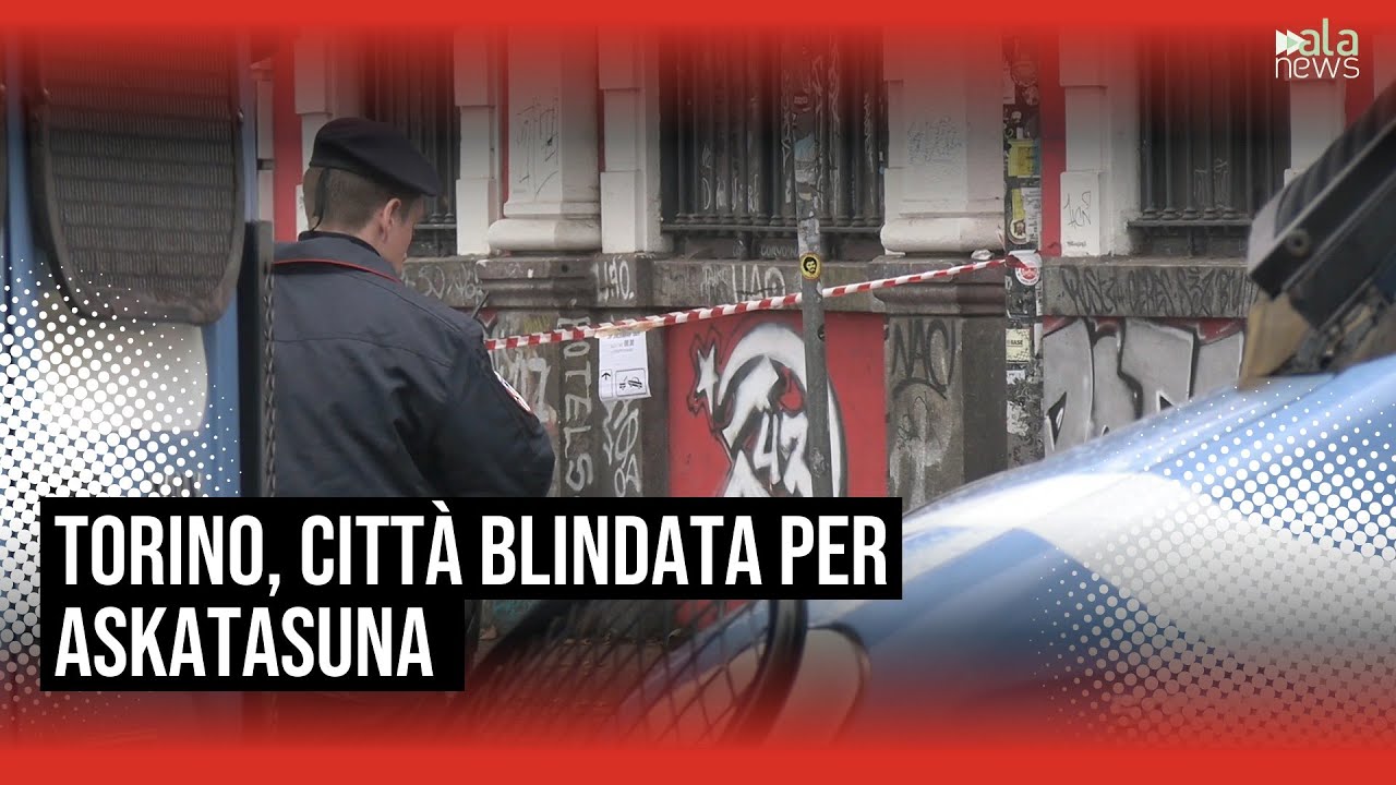 Torino, citt&agrave; blindata per il corteo contro lo sgombero di Askatasuna