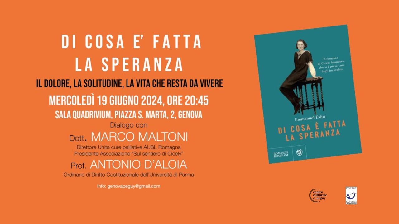 DI COSA E' FATTA LA SPERANZA. IL DOLORE, LA SOLITUDINE, LA VITA CHE RESTA DA VIVERE