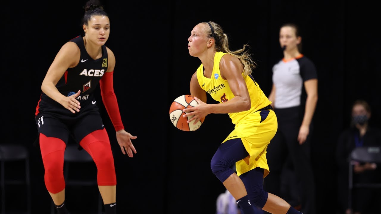 Julie Allemand Goes 6-7 from Downtown vs Aces