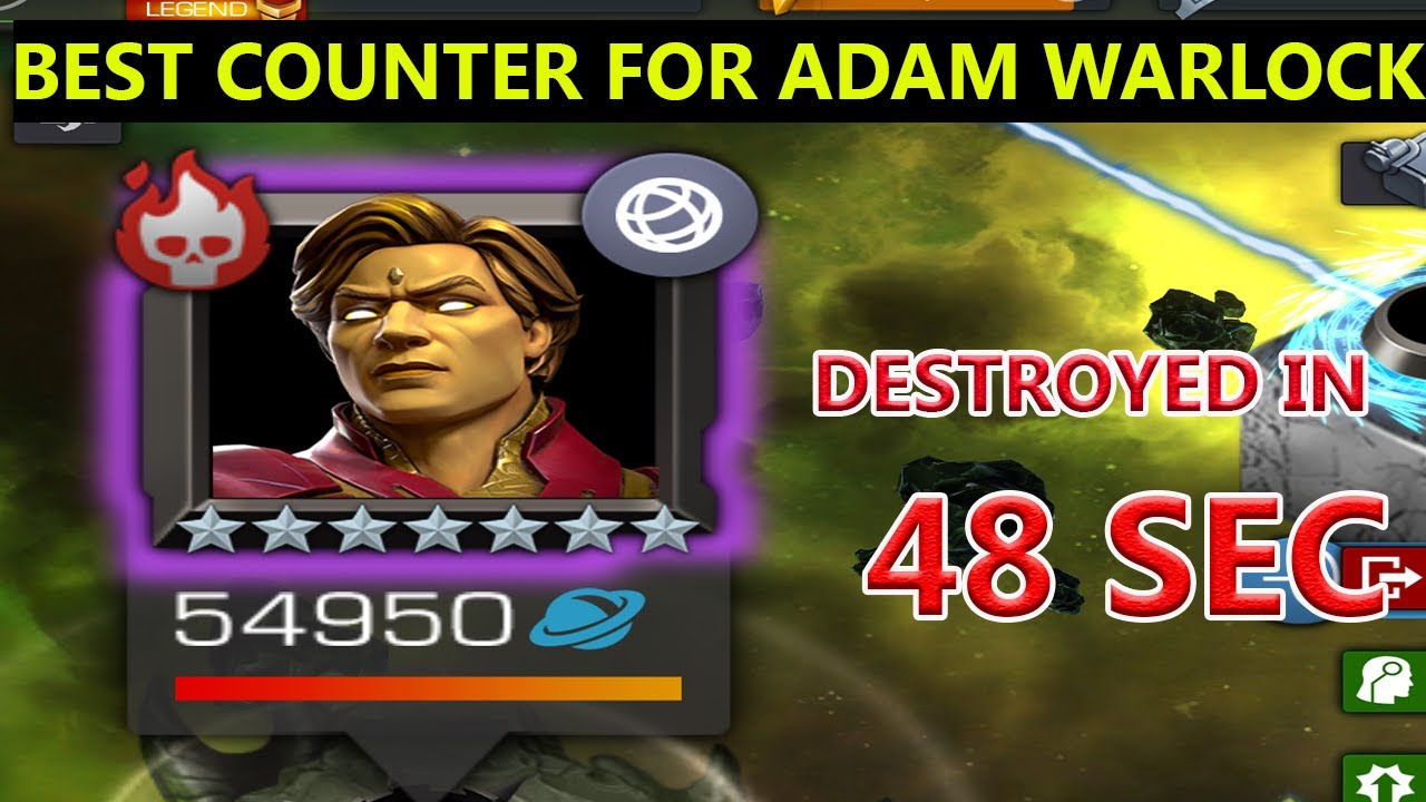 BEST COUNTER FOR ADAM WARLOCK | HOW TO BEAT ADAM WARLOCK mcoc