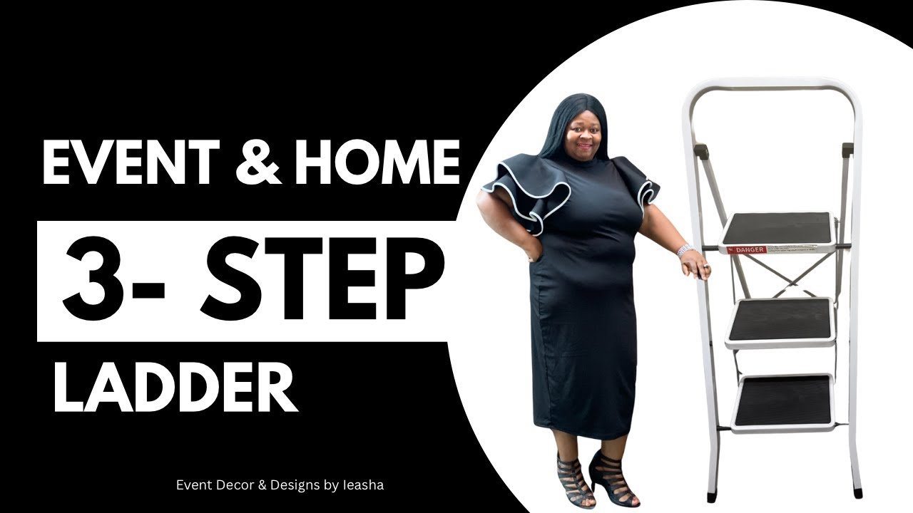 UNBOXING HB Tower Ladder | Finally Got Me A Step Ladder For Event Draping | HB Tower 3 Step Ladder