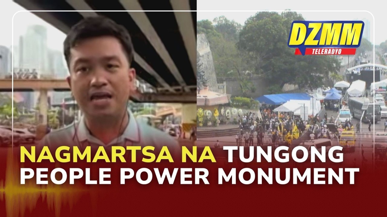 Crowd from EDSA Shrine starts to march towards People Power Monument | (25 February 2026)