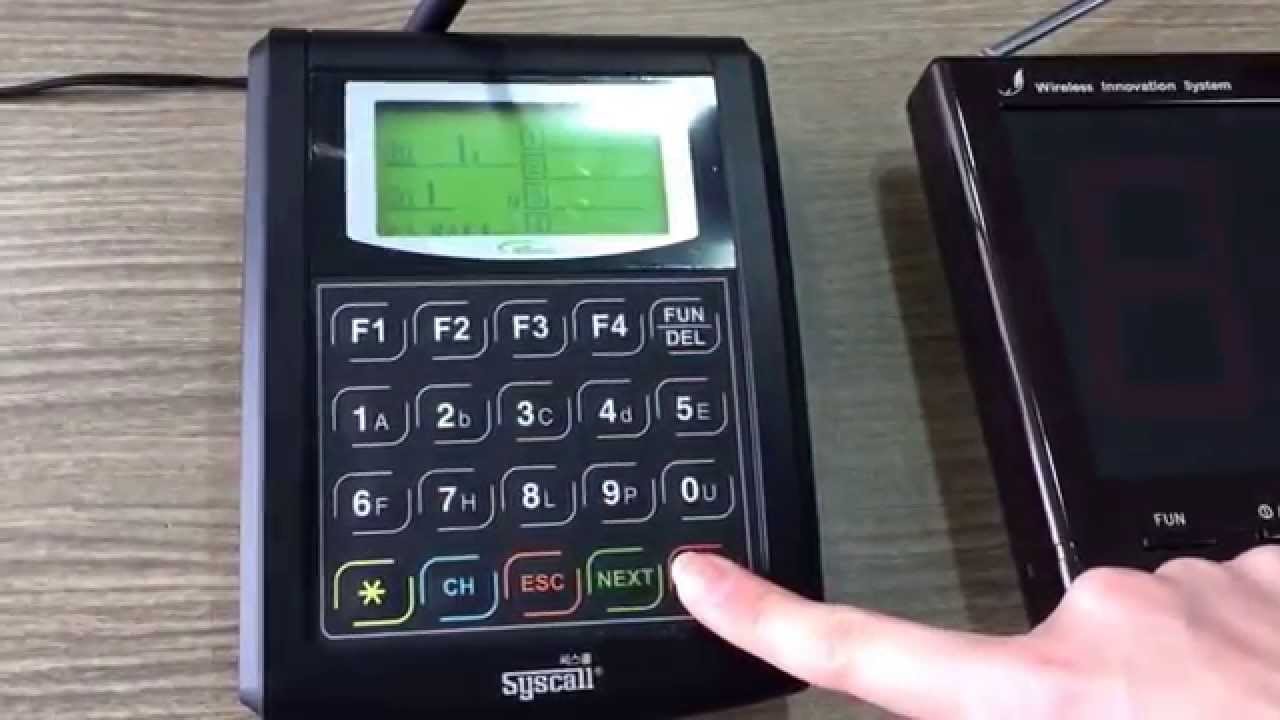 Syscall Wireless Queuing System_ST-5010 Multi channel transmitter & SR-330 Receiver