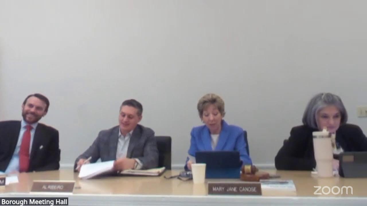 1/5/26 Borough Council Meeting, P2.  Audio can be found on the calendar (1/5) at bernardsville.gov