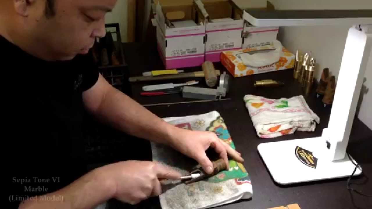 The Making of Gottsu Mouthpiece "Sepia Tone VI Marble"