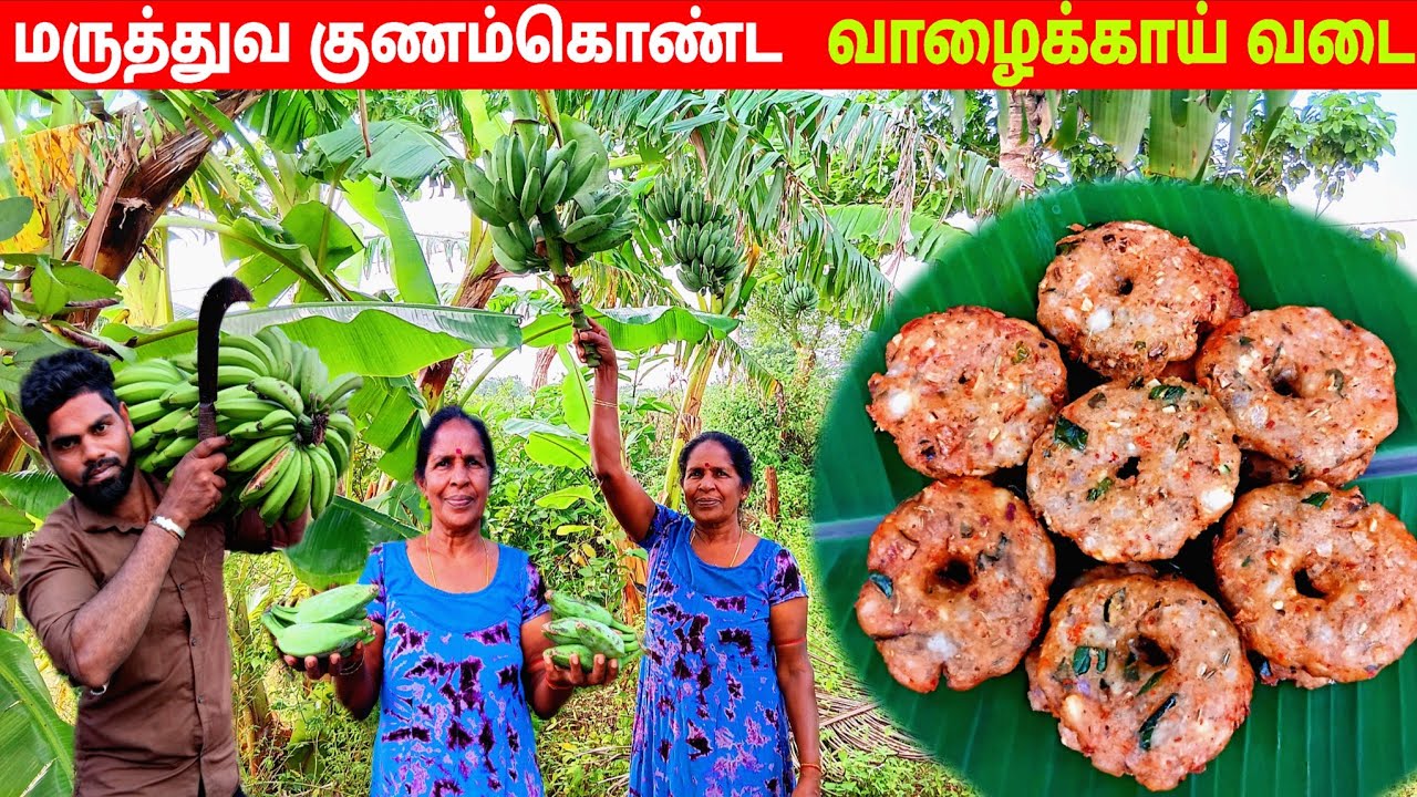 வாழைக்காய் வடையின் உண்மை தெரியுமா  l village life 💚 vanni bro 