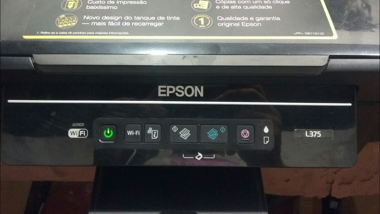 Manutenção basica  em Impressora epsom l375/Reset👇, impressão com falhas saindo listrada