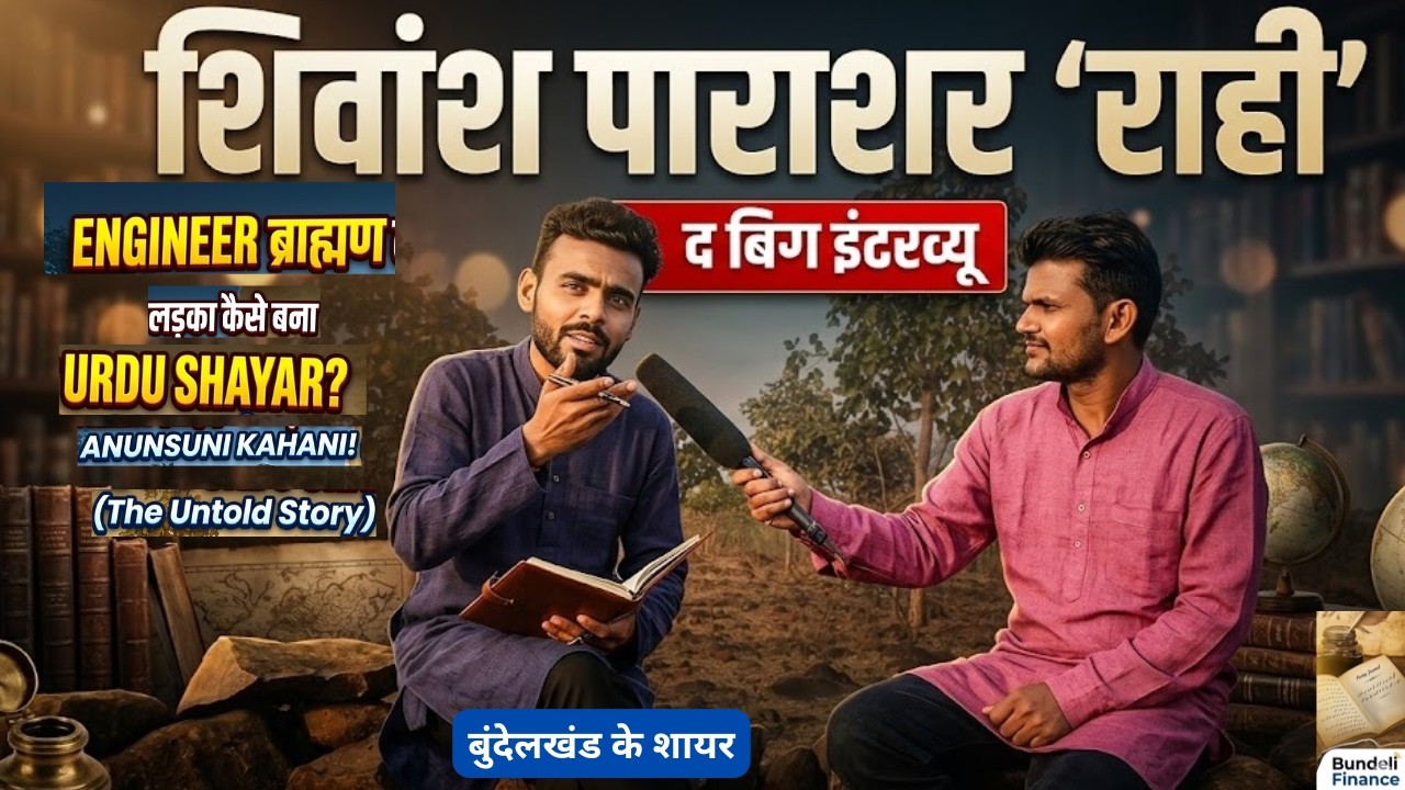 इंजीनियर ब्राह्मण लड़का 'उर्दू का शायर' कैसे बन गया? 🎤 | Shivansh Parashar 'Rahi' Interview