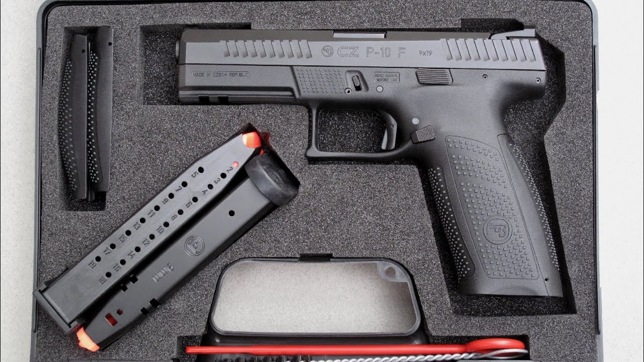 Banc d'essai du pistolet CZ P-10 F - Calibre 9 mm Parabellum