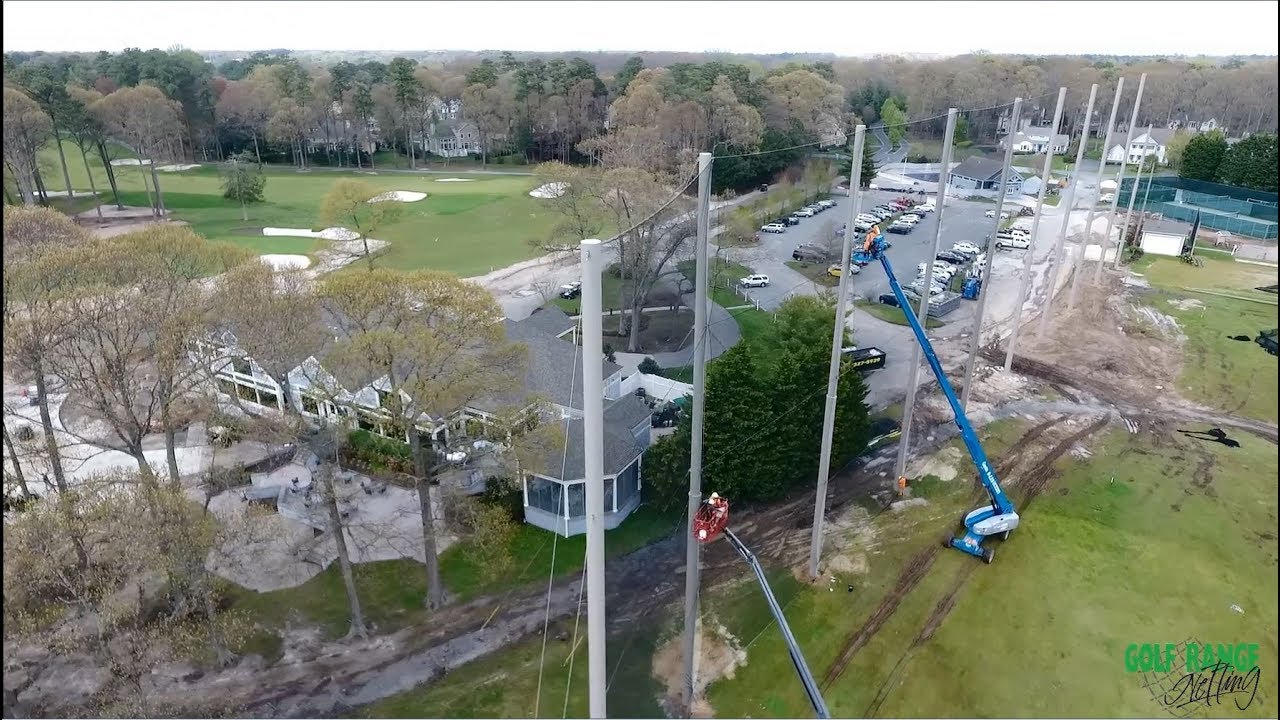 Golf Range Netting - Driving Range Installation - Kings Creek CC (Rehoboth Beach, DE)