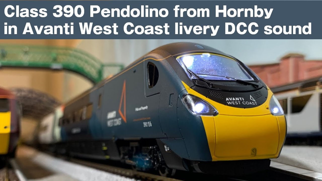Acton Railway #056 Class 390 Pendolino from Hornby in Avanti West Coast livery DCC sound model