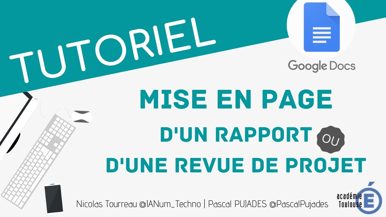 Mise en page d'un dossier ou d'une revue de projet avec GoogleDocs