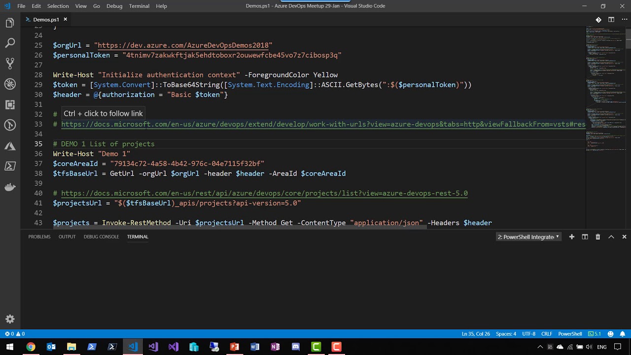 How to use the Azure DevOps REST API with PowerShell