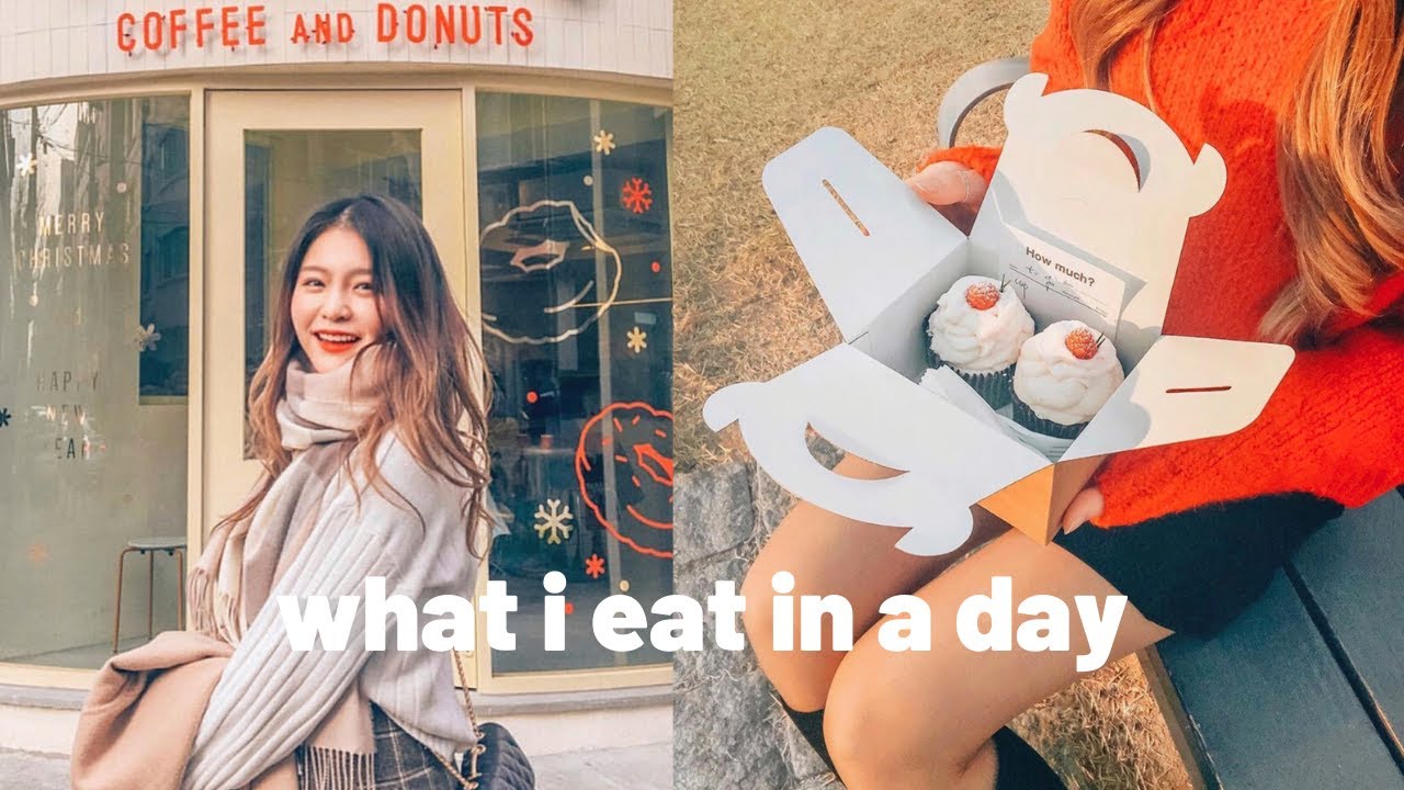 Life in Korea 🇰🇷 What I Eat in a Day | Cafe hopping, Street food, Convenience store mukbang