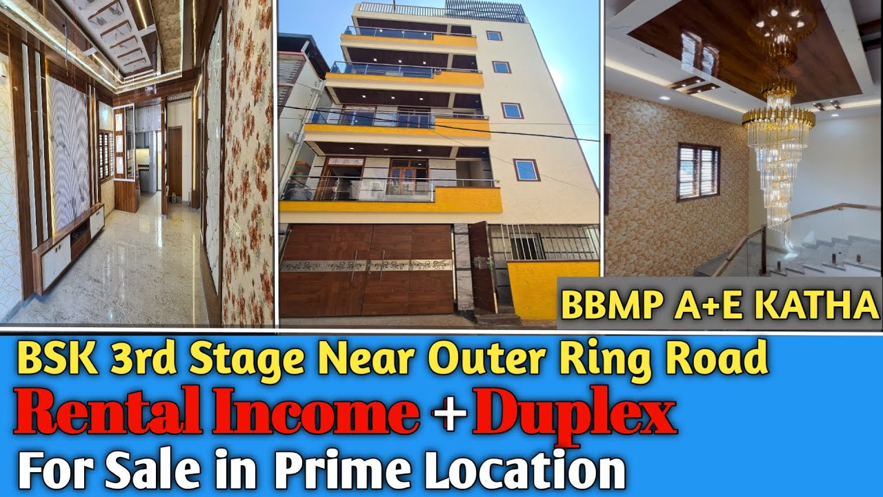 SOLD OUT | WP HOME 044 | Rental Income with Duplex Property For Sale in BSK 3rd Stage Bangalore