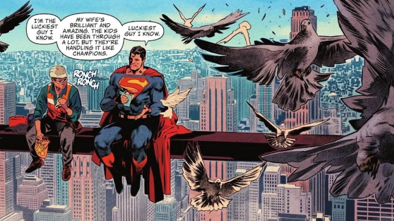 Superman having lunch with a friend (Comic Dub)