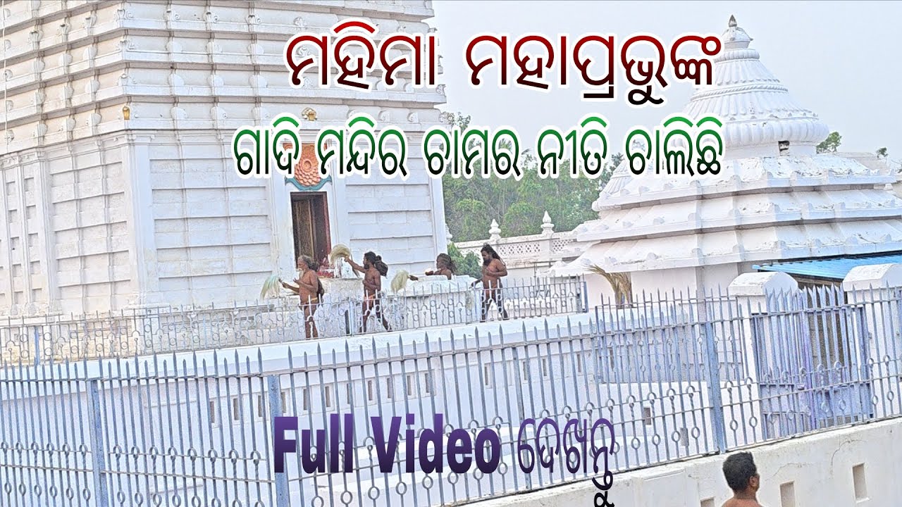 ମହିମା ମହାପ୍ରଭୁଙ୍କ ଗାଦି ମନ୍ଦିର ଚାମର ନୀତି ଚାଲିଛି...🙏🙌✨Alekha Mahima Saranam🌸#spiritualdarshan 