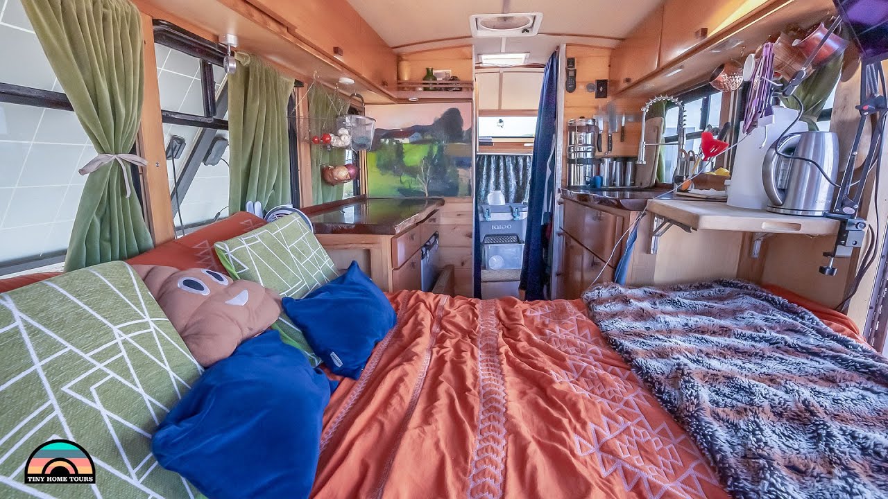 Retired & Living Tiny - Shuttle Bus Conversion Tour