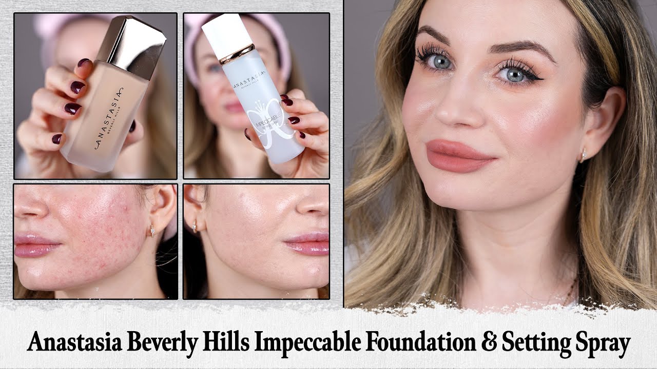 Anastasia Beverly Hills Impeccable Foundation & Setting Spray | 10-Hour Wear Test on Acne Skin