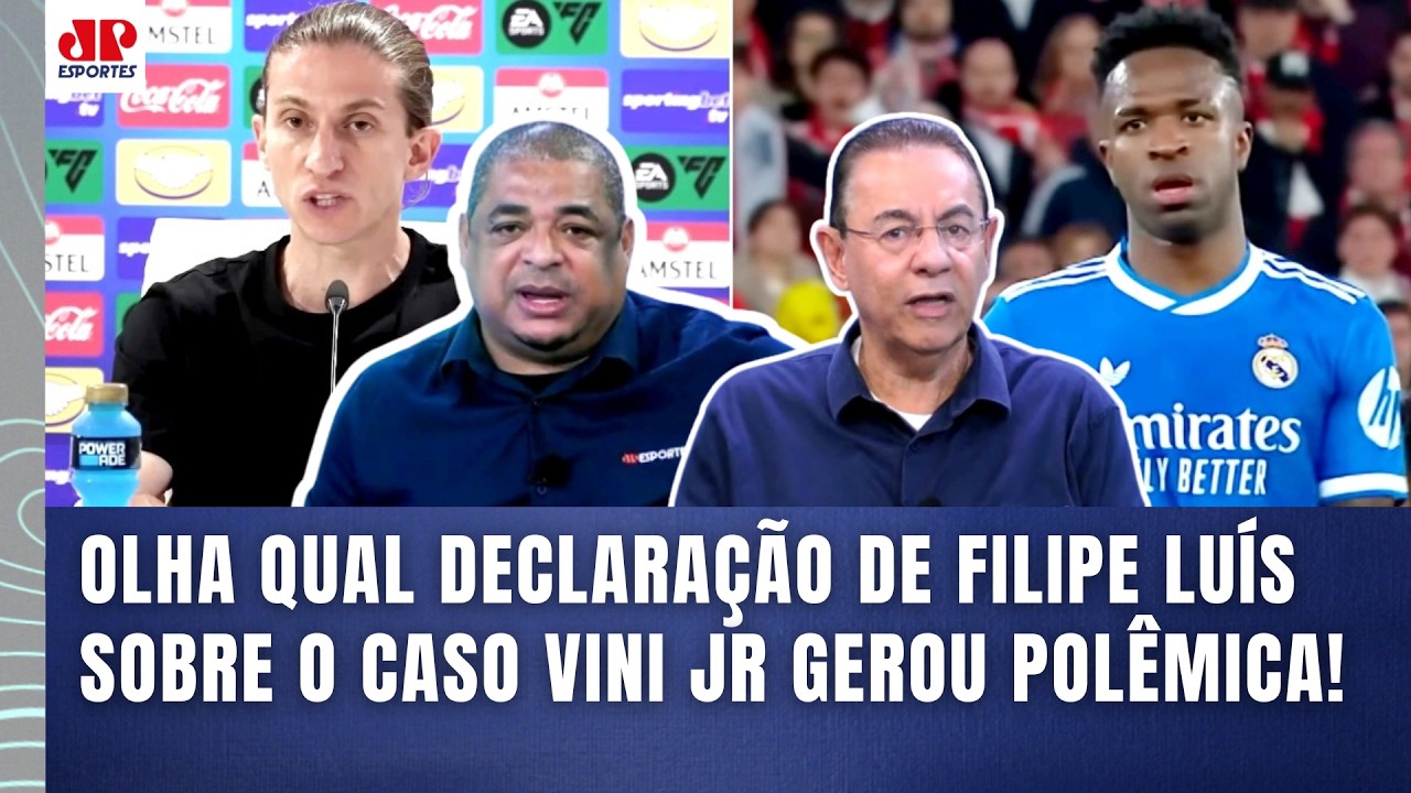 FILIPE LUÍS MANDOU MAL??? DECLARAÇÃO sobre CASO VINICIUS JÚNIOR dá POLÊMICA após DERROTA DO FLAMENGO