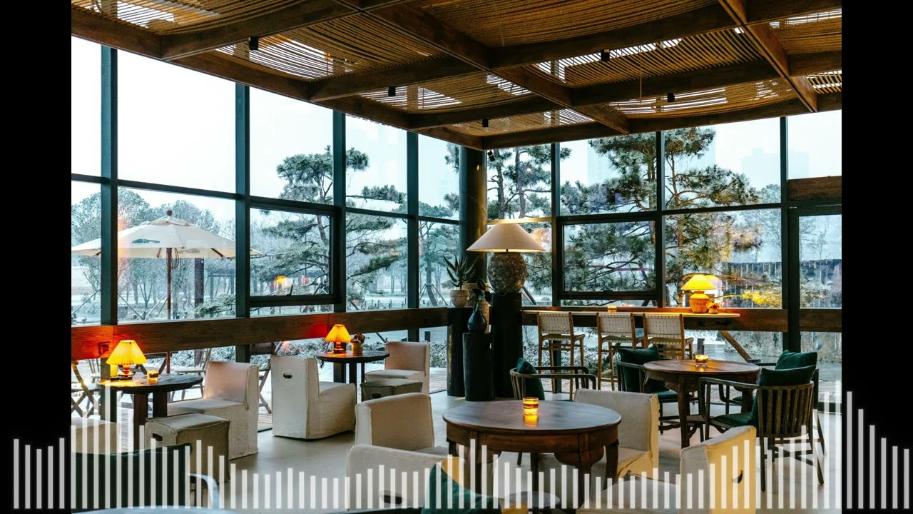 Snowy Window Cafe ☕ Smooth Piano Jazz for Studying & Relaxing