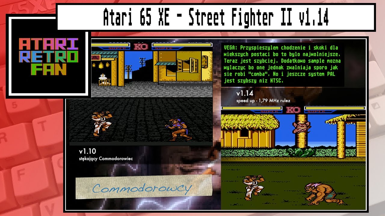 Atari XL/XE Street Fighter II v1.14