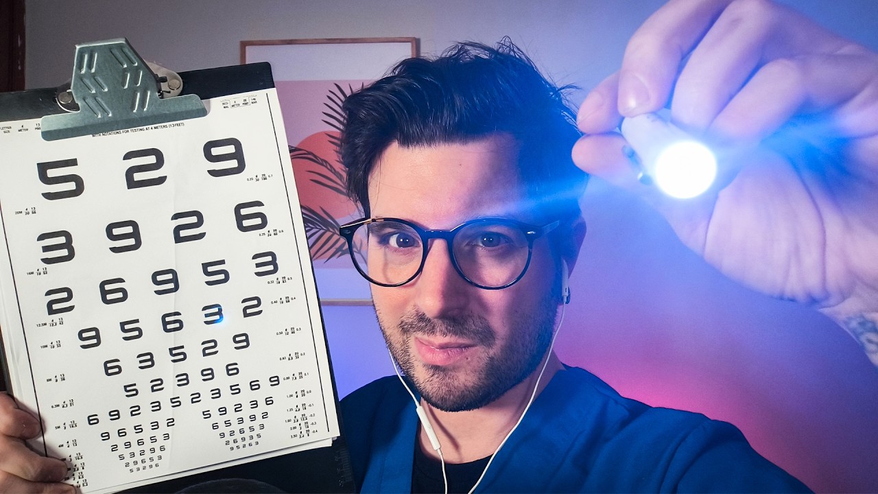 asmr Examen REAL de la VISTA