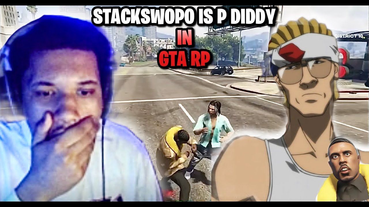 STACKSWOPO Is P DIDDY In GTA RP! Funny Moments *Reaction*