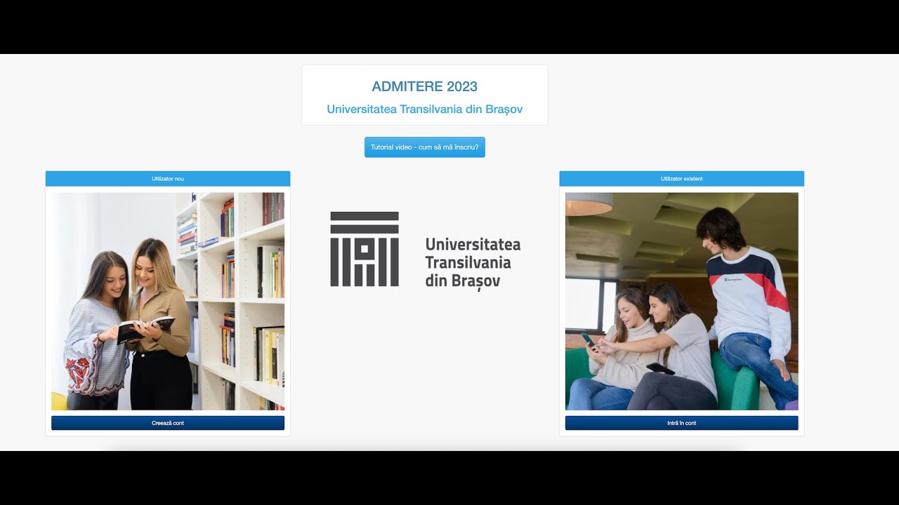 Tutorial - Cum completezi aplicația de admitere la UNITBV