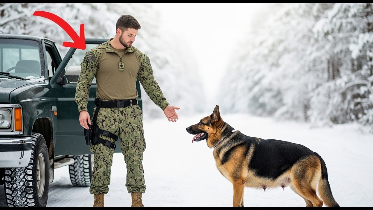 Pregnant German Shepherd Trapped in a Blizzard—A Navy SEAL’s Shocking Move