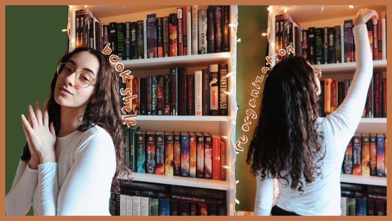 an impromptu bookshelf reorganization