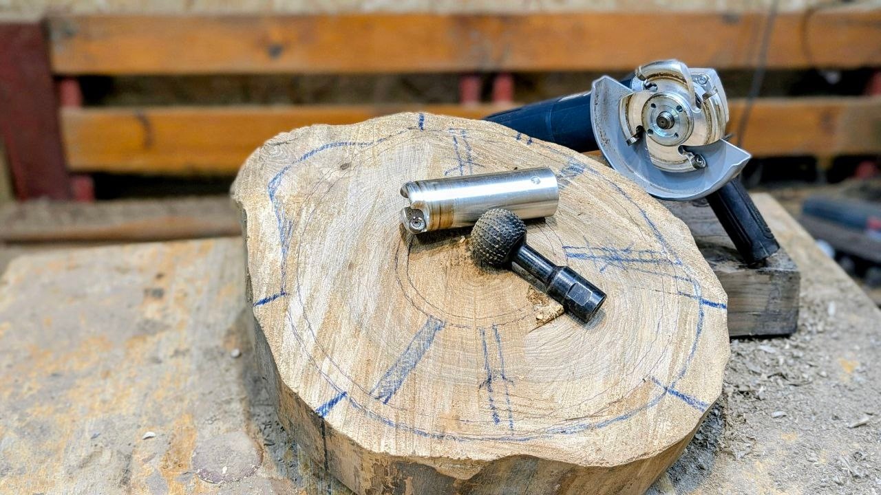 LIVE: Carving a Walnut Wooden Bowl with Tree Legs | Handmade Rustic Tableware Craft PART ONE