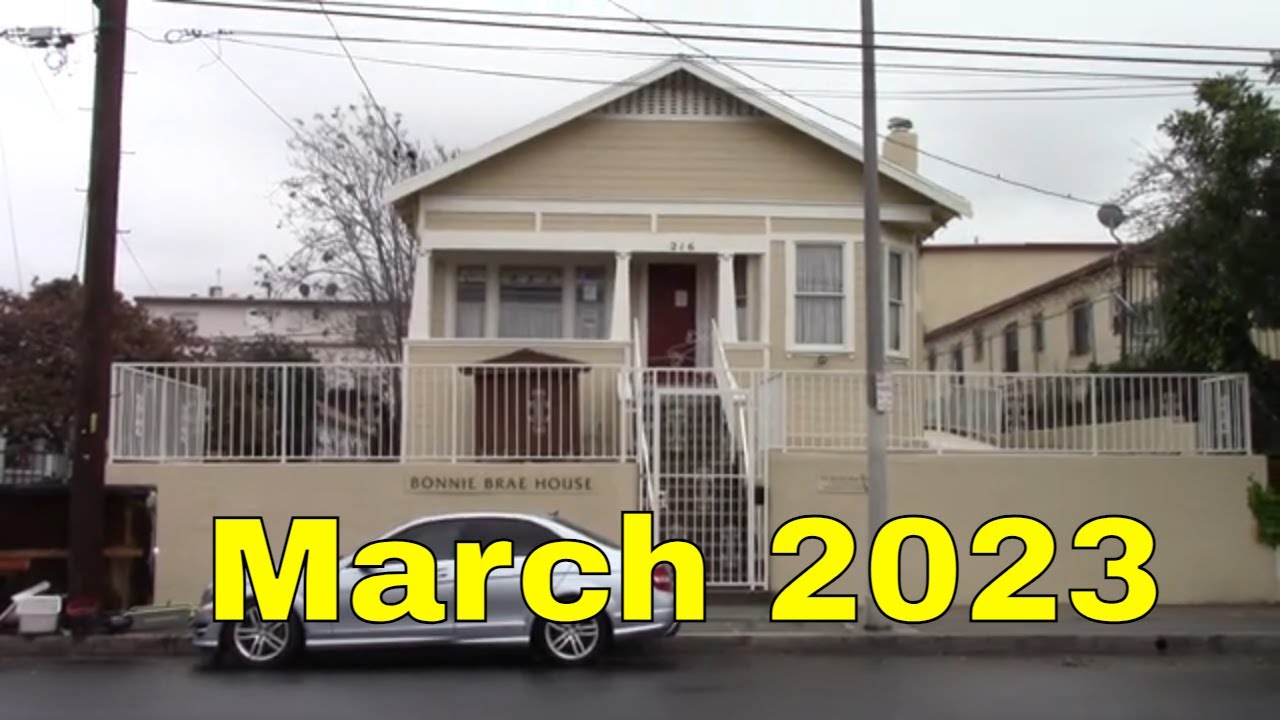 The Bonnie Brae Street House March 2023 Starting Location of the Azusa Street Revival in LA CA USA
