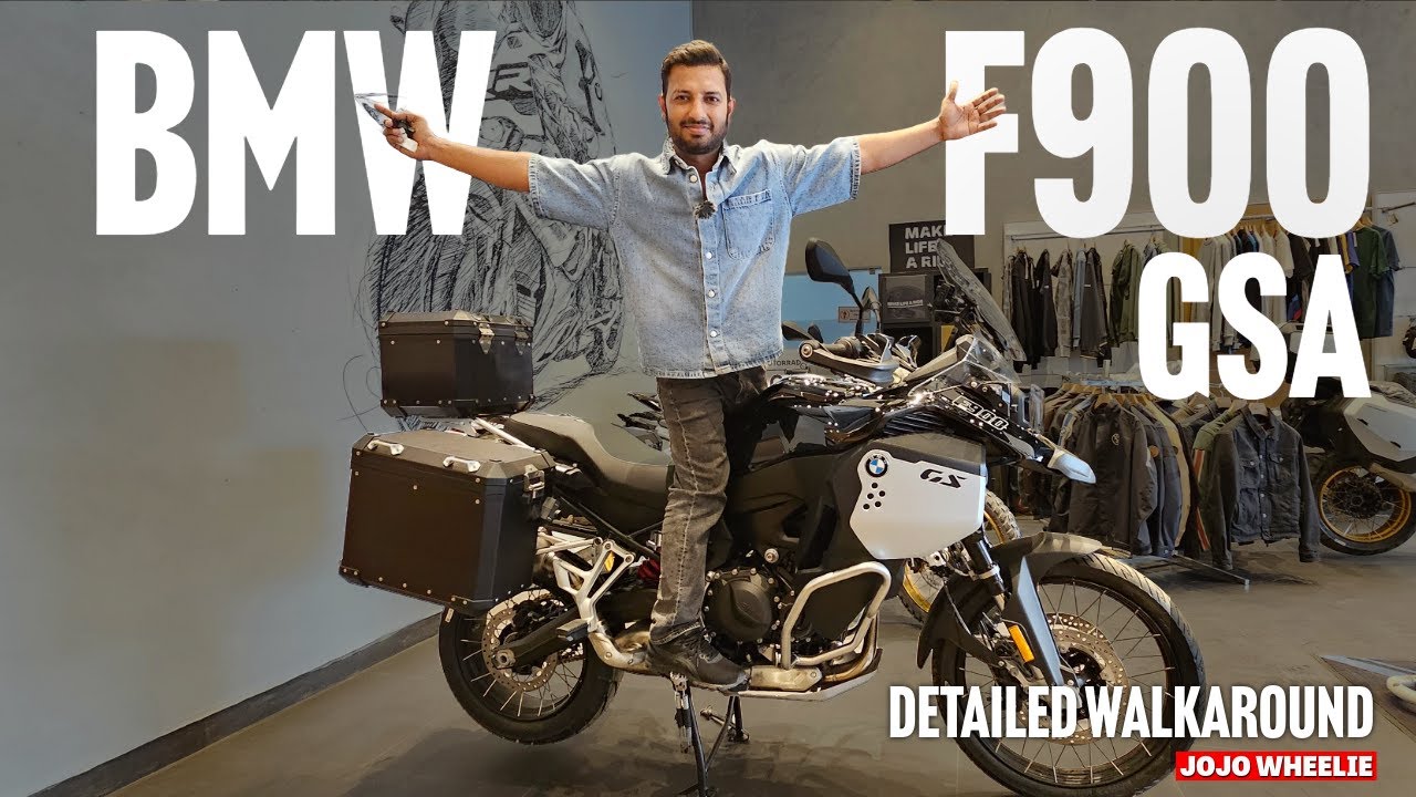 BMW F900 GSA most detailed walkaround fully loaded  Adventure Bike for cross country | jojo wheelie