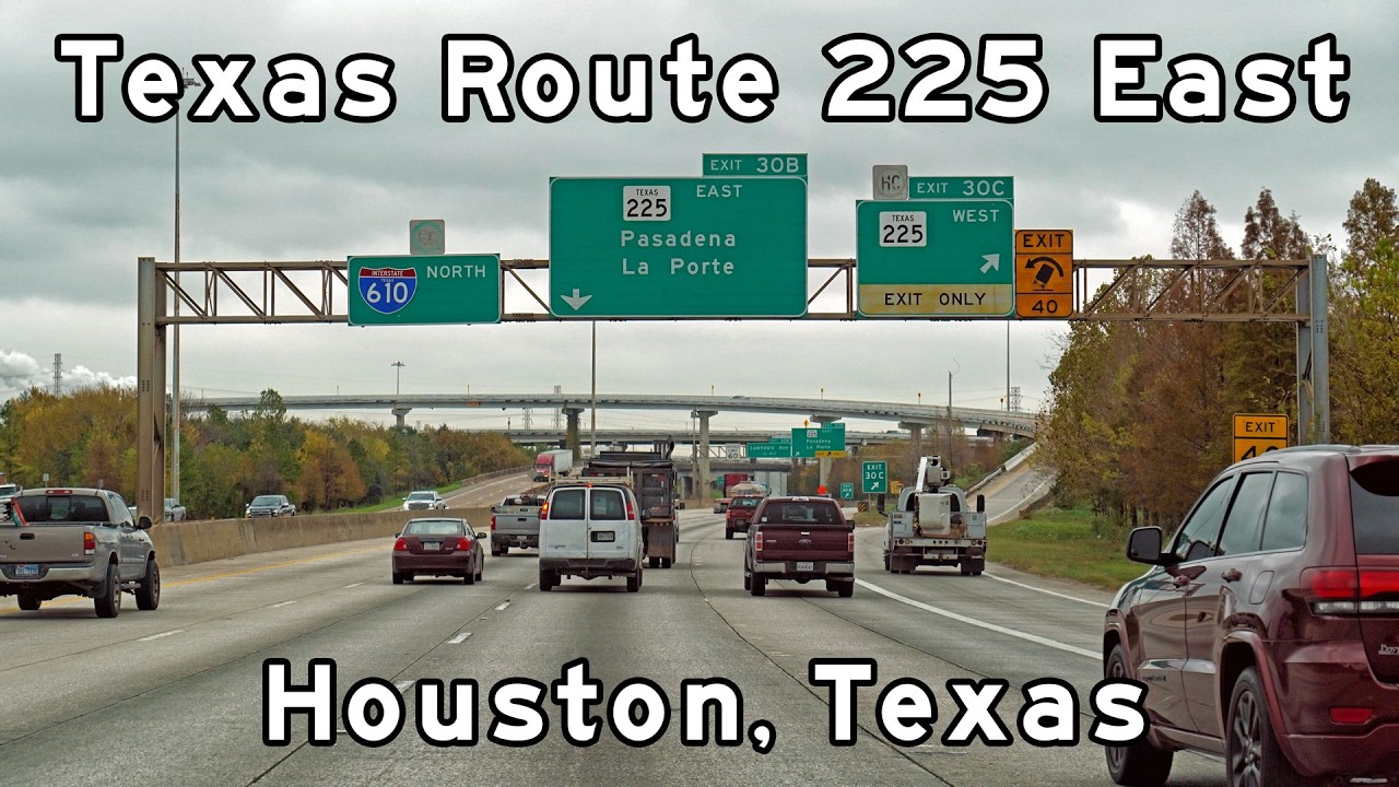 Texas Highway 225 East - Houston Freeways - Houston, Texas