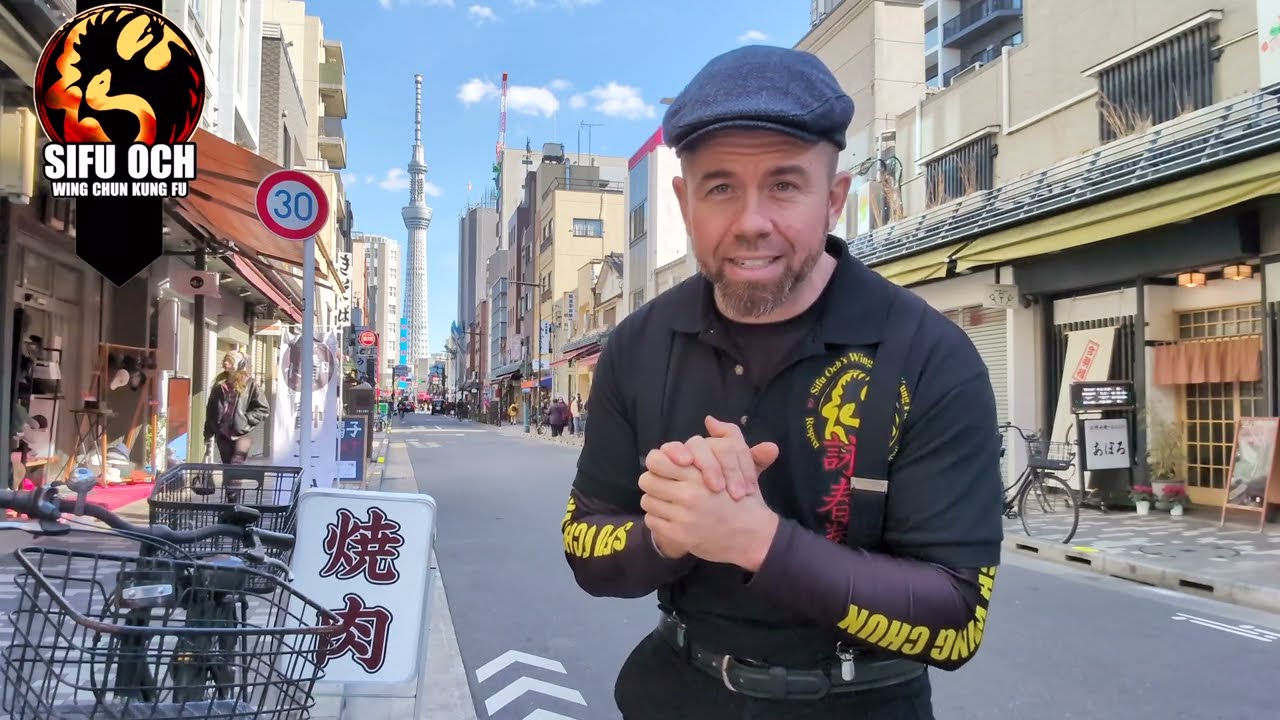 Japan Tokyo | Skytree Tower | Street View | Wing Chun First Form | Sifu Och Wing Chun Kung Fu Forms