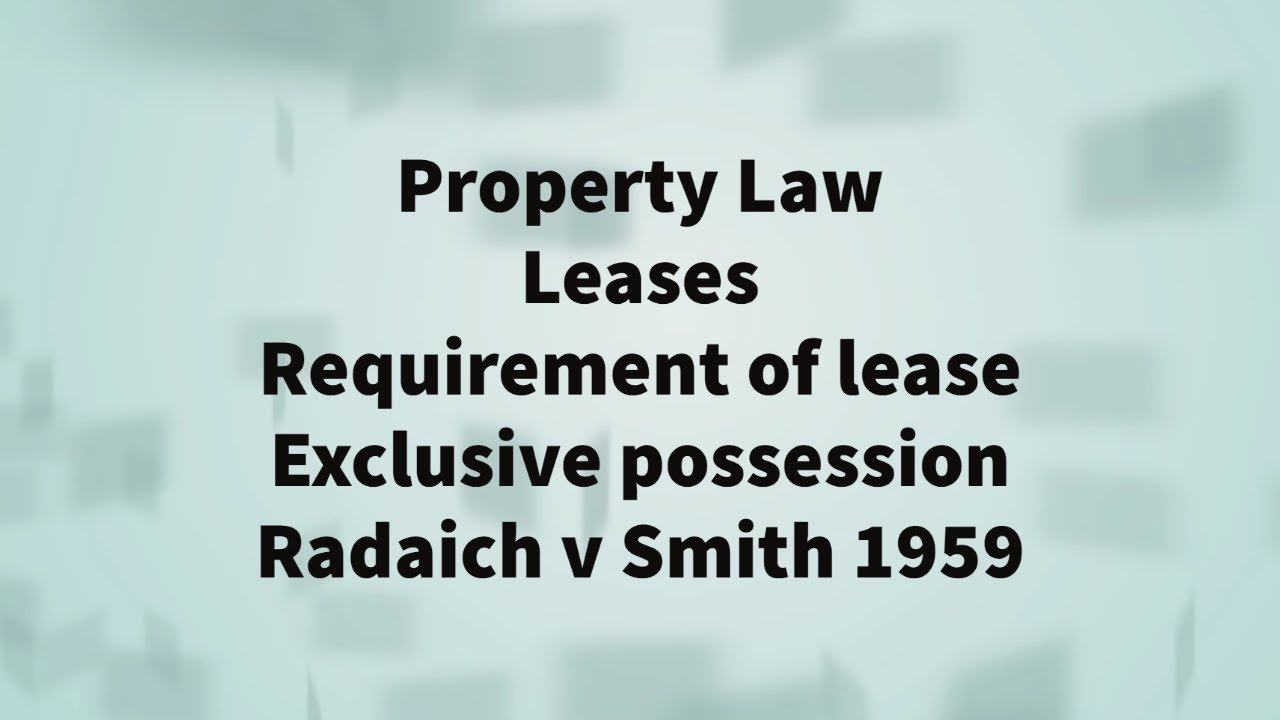 Radaich v Smith 1959