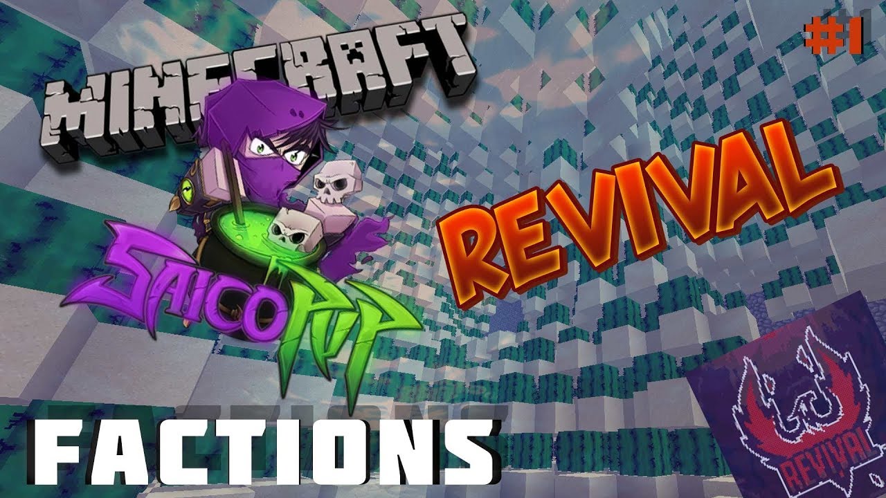 REVIVAL 36 CHUNK CACTUS FARM!!!!!! - SAICOPVP FACTIONS #1 [Ender Realm]