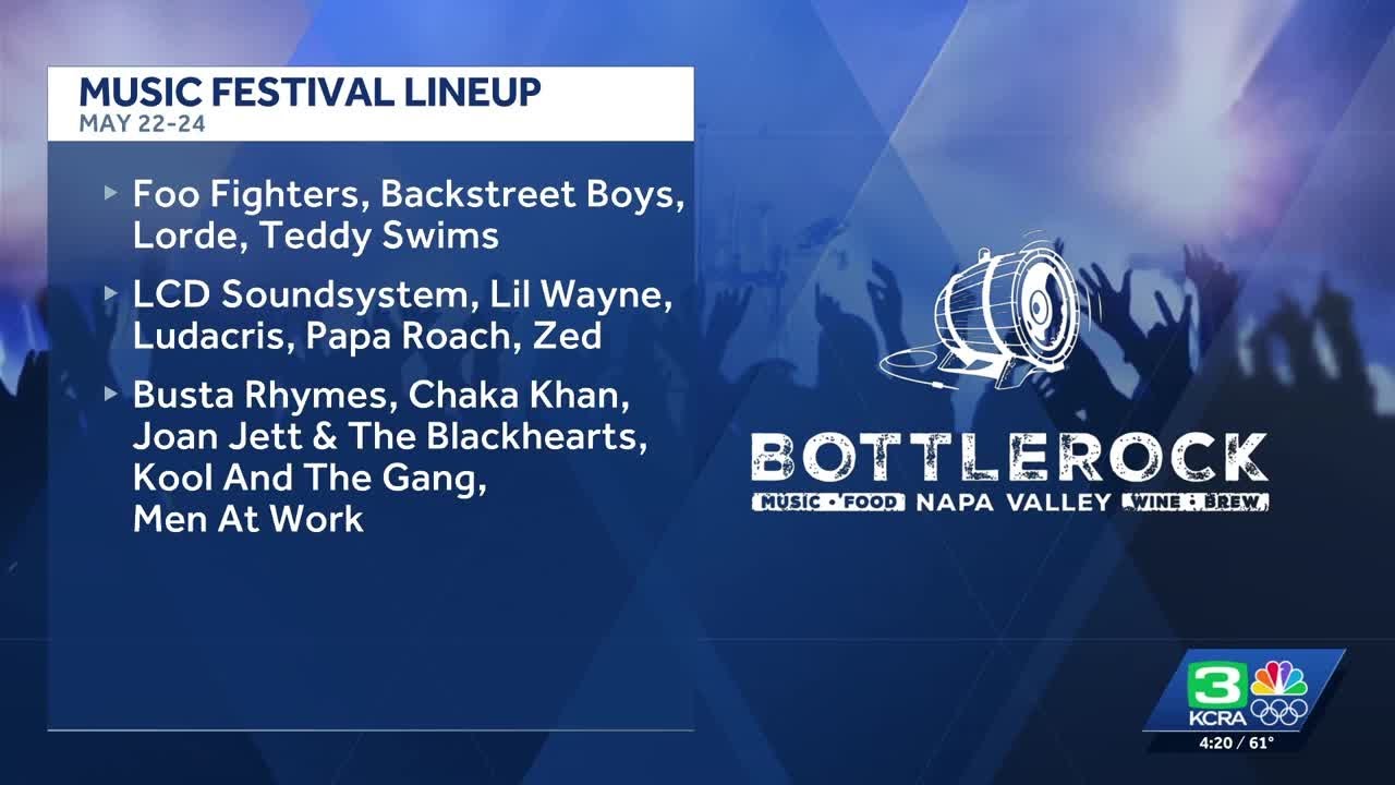 BottleRock announces its 2026 lineup for Napa Valley festival