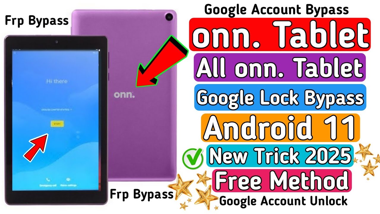 how to Bypass Google Account any tablet & onn tablet Android 11/12 | onn tablet frp bypass android11