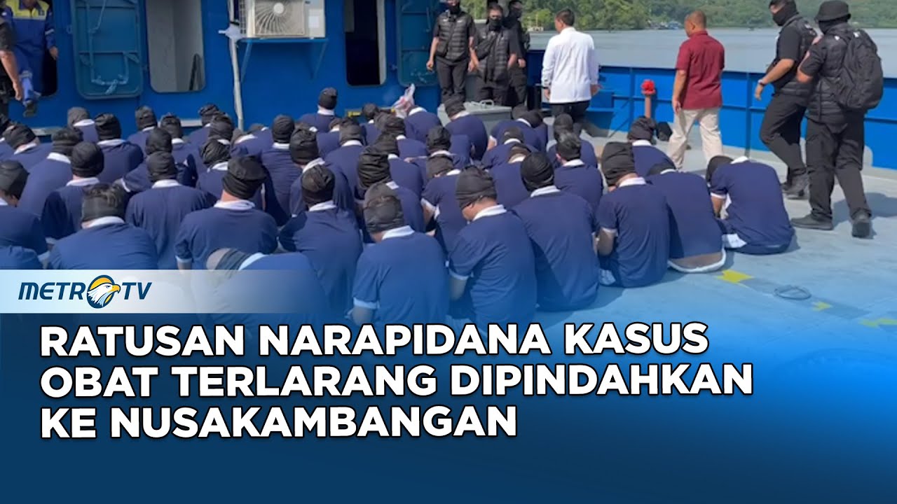 Polisi Kawal Pemindahan Ratusan Narapidana ke Lapas Nusakambangan