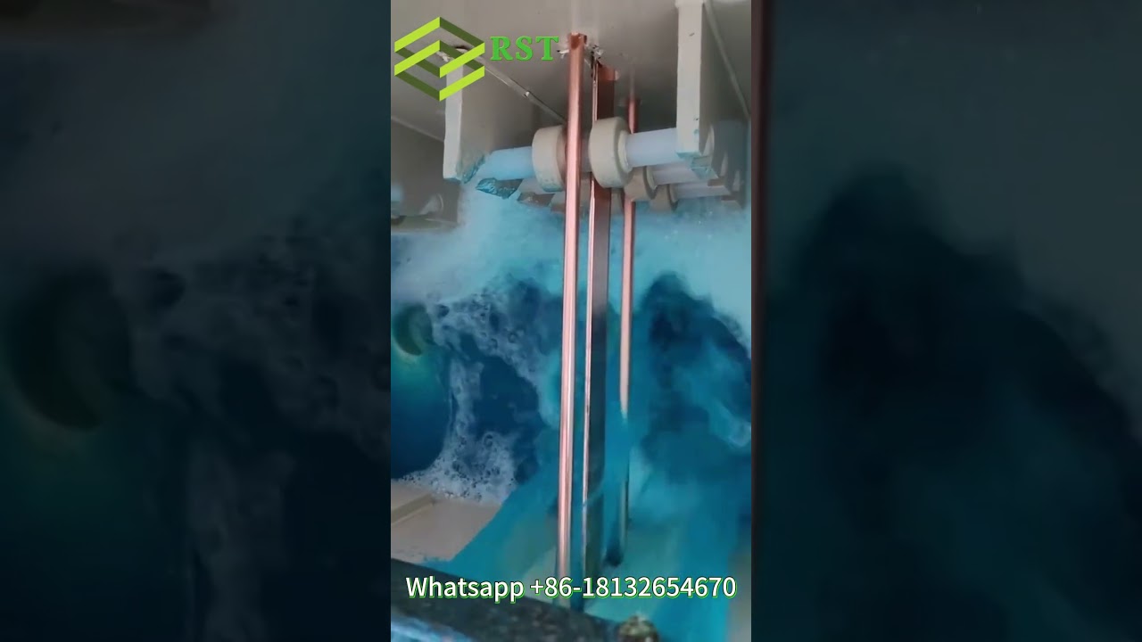 Factory sale continuous copper plating machine for earthing rods, busbar etc. with turnkey solution.