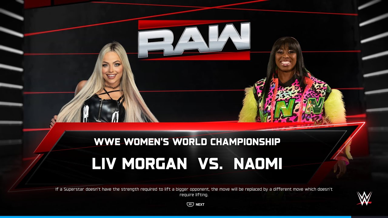 [WWE 2K25] Liv Morgan vs. Naomi (Women's World Championship)