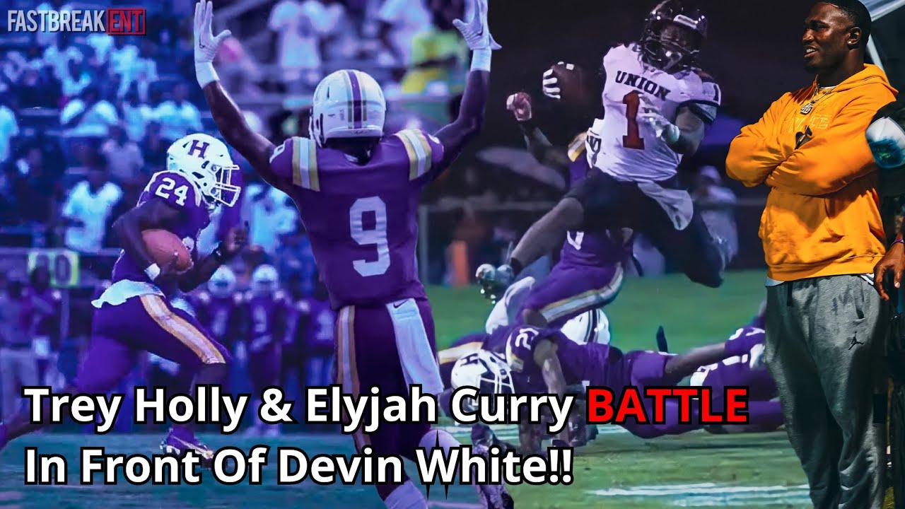 Trey Holly & Elyjah Curry BATTLE In Front Of Devin White!! Union Parish vs Homer Highlights
