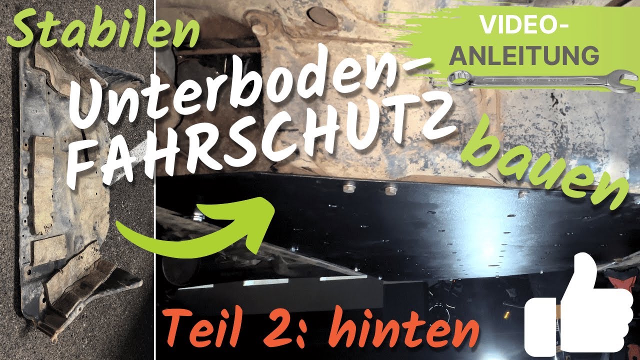 👍🏻 Unterfahrschutz hinten (für das Getriebe) aus Stahl selber bauen - Mitsubishi Pajero V60 🚙