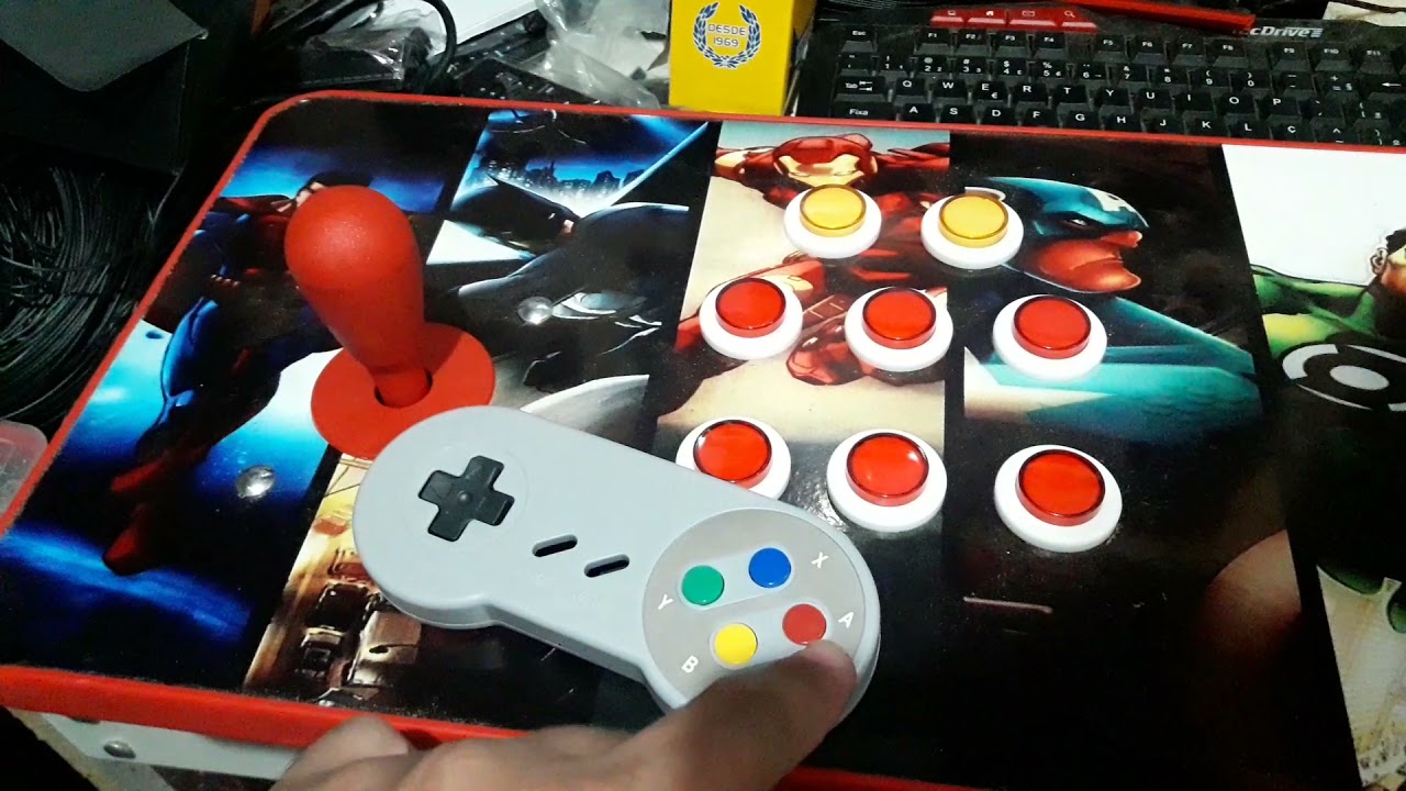 Configurando botões no controle arcade (emuelec/batocera/recalbox)