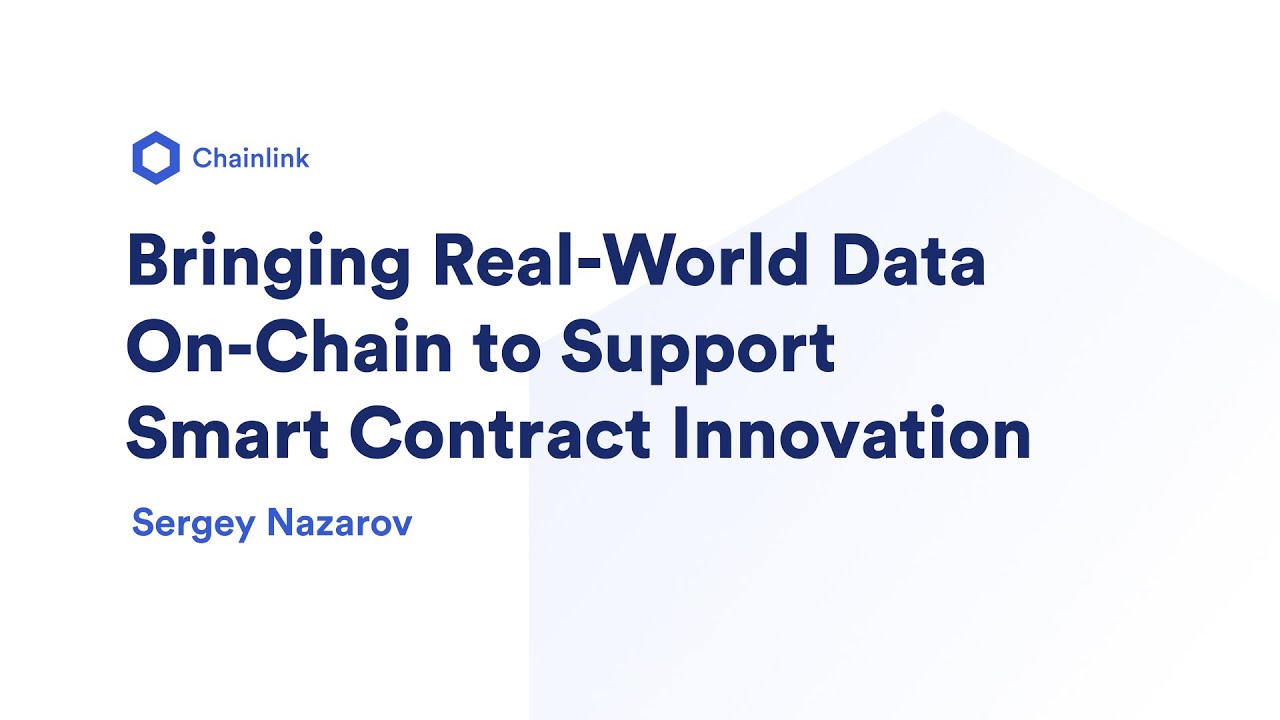 Bringing Real-World Data On-Chain to Support Smart Contract Innovation