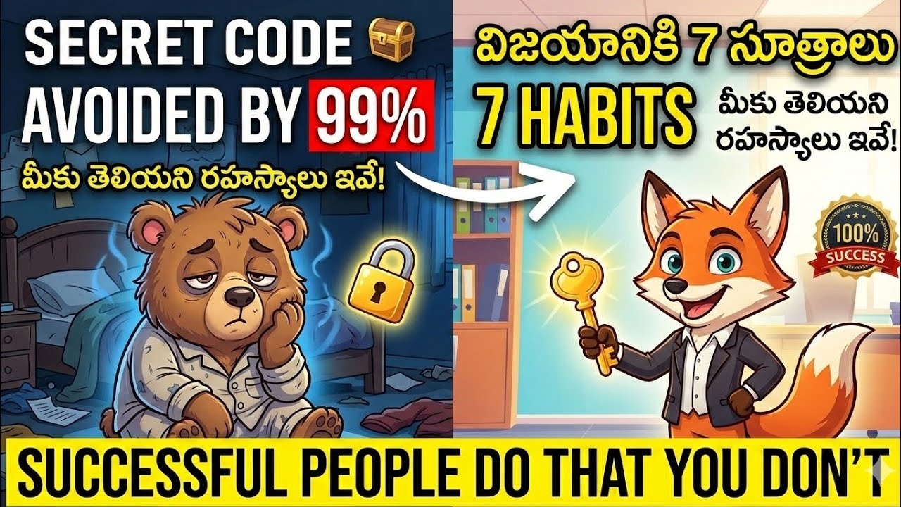 విజయానికి 7 సూత్రాలు: ఈ అలవాట్లు మీ జీవితాన్ని మారుస్తాయి! 🔥