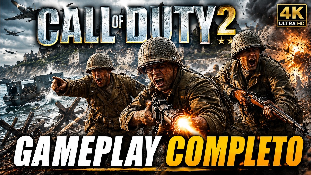 CALL OF DUTY 2 Gameplay Completo Sin Comentarios | Full Game Walkthrough [4K 60FPS PC ULTRA]